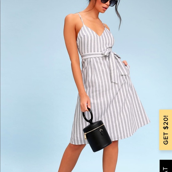 Lulus Dresses & Skirts - [Lulu’s] NWT Nelson Striped Midi Dress